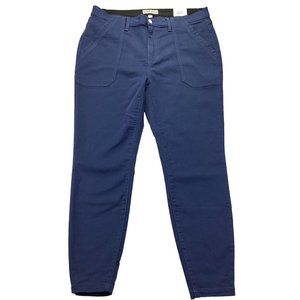 Knox Rose Mid Rise Ankle Skinny Women’s Pants Size 14 W Blue Stretch